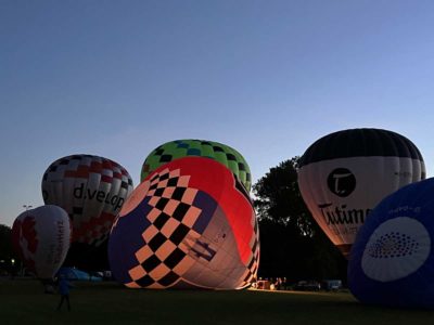 Nordmarksportfeld hot air balloons Night Glow 2022