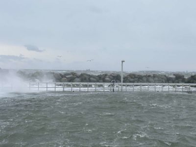 Olympiahafen Schilksee Wintersturm & Hochwasser