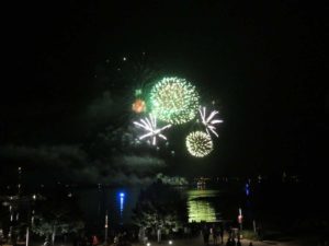 Olympiahafen Kiel-Schilksee Feuerwerk 07.09.2021