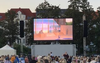 Liveübertragung der Oper "AIDA" von Verdi auf dem Blücherplatz Kiel am 24.08.2019