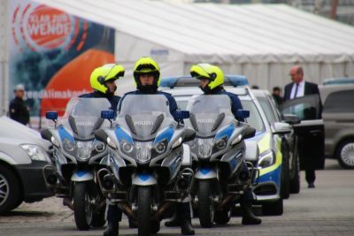 Polizeimotorräder