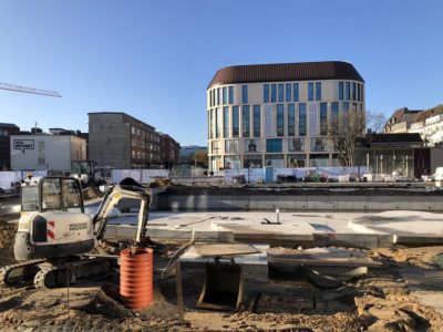 Berliner Platz Kiel Bauarbeiten Kleiner Kiel Kanal