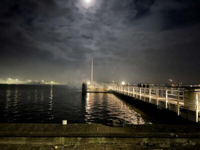 Reventlou Bridge Kiel Fjord New Year's Eve