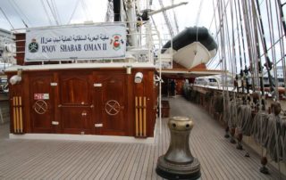 RNOV Shabab Oman II sail training ship in Tallinn