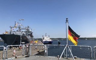 Ships in Tirpitzhafen Kiel at the Open Ship