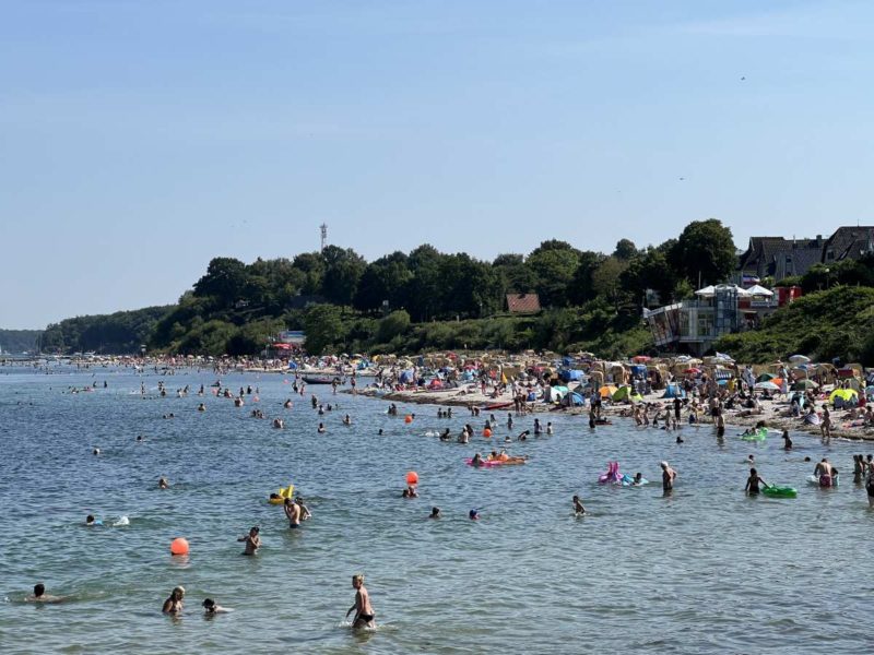 Schilksee bathing beach summer 13.8.2022