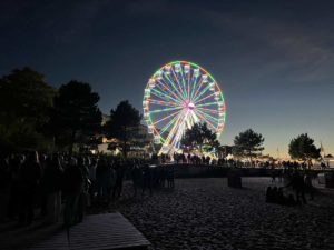 Schilksee Strand Kieler Woche Segelfeuerwerk Riesenrad