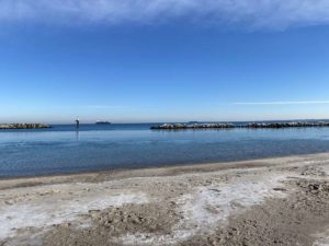 Strand Schilksee Sonnenschein im Winter