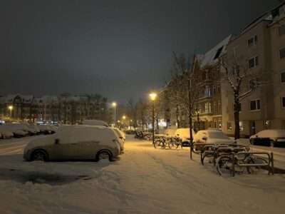 Schnee Blücherplatz Wintereinbruch 29.11.2023