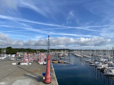 Schwenkkran & Boote Olympiahafen Schilksee