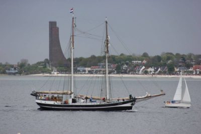 Sailing ships in the Kiel Fjord