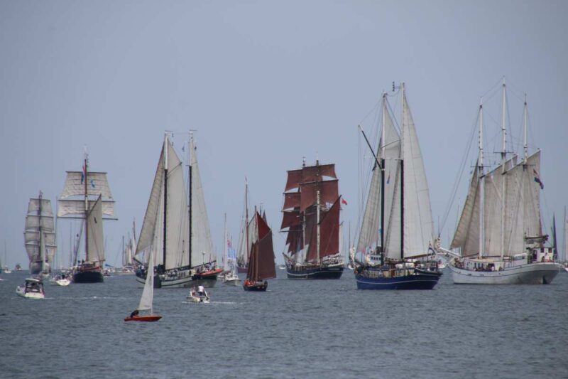 Sailing ships windjammer parade 2023 Kieler Förde