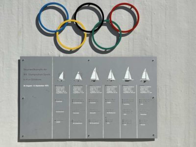 Sailing competitions at the 1972 Kiel-Schilksee Olympic Games information board
