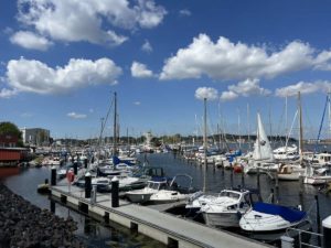 Sportboothafen Seefischmarkt Kiel Schwentinemündung