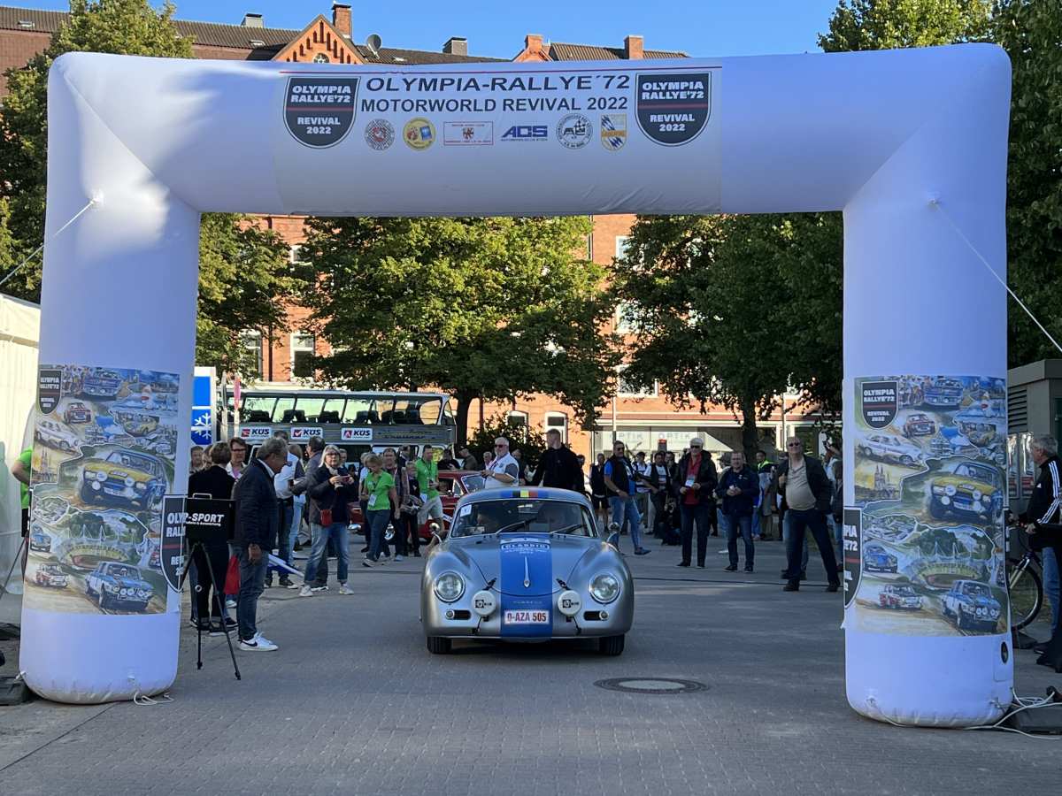 Start Olympia Rallye 2022 Kiel 8.8.2022