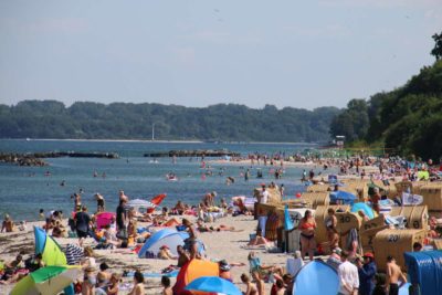 Strand Schilksee Sommer in Kiel
