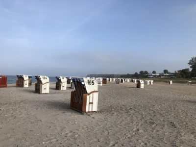 Beach chairs on Surendorf Beach