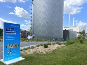 Tag der offenen Tür Küstenkraftwerk Kiel 12.6.2022 Hinweisschild