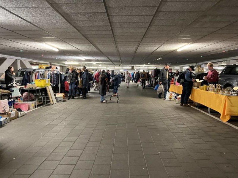 Underground car park flea market CittiPark Kiel We love Kiel