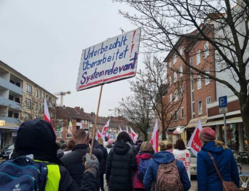Warnstreik der UKSH Beschäftigten am Standort Kiel
