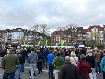 Wahlkampf Bündnis 90/Die Grünen Kiel Blücherplatz