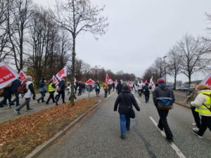 Warnstreik Beschäftigte UKSH Kiel November 2021