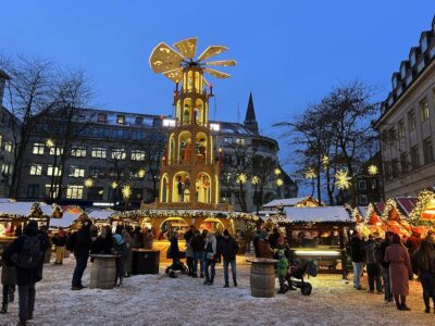 Pyramid Christmas market Asmus-Bremer-Platz Kiel 2023