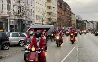 X-MAS Ride Kiel 2021 Holtenauer Straße